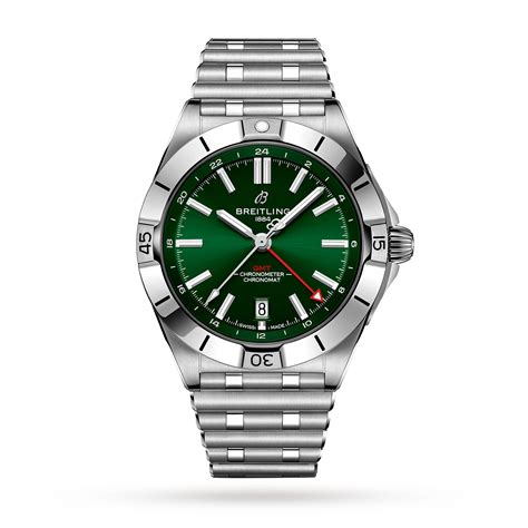 breitling chronomat white dial|breitling titanium green dial.